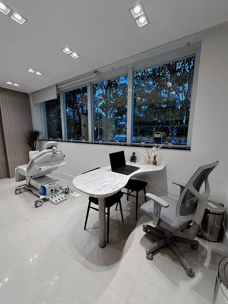 Consultório da FC Dermatologia em Blumenau, onde é feita a exames